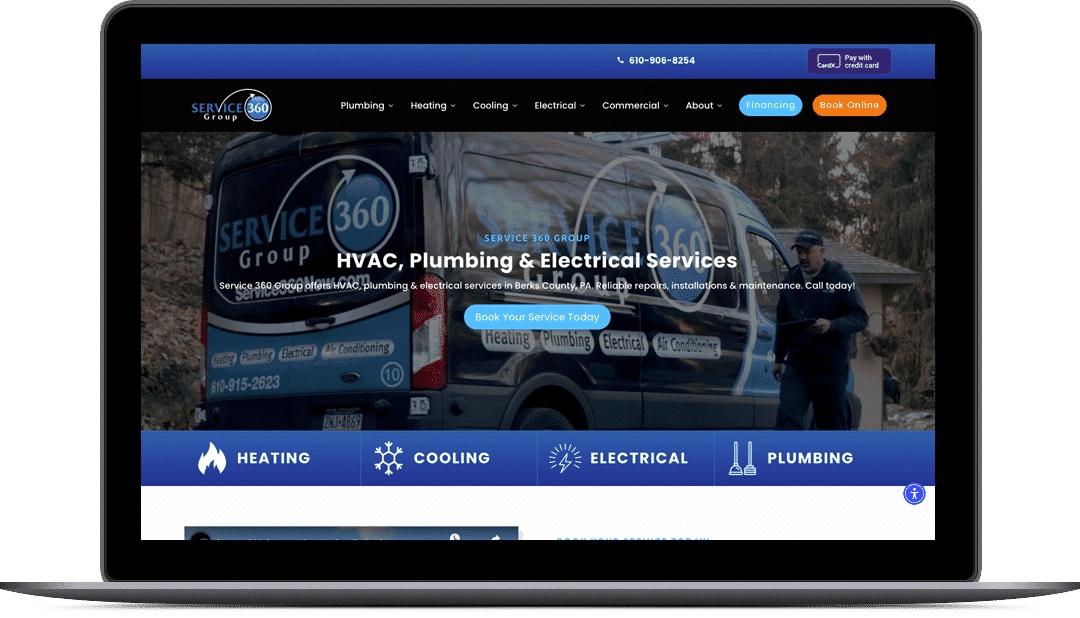 Service 360 Group Website Design by FXV Digital Design